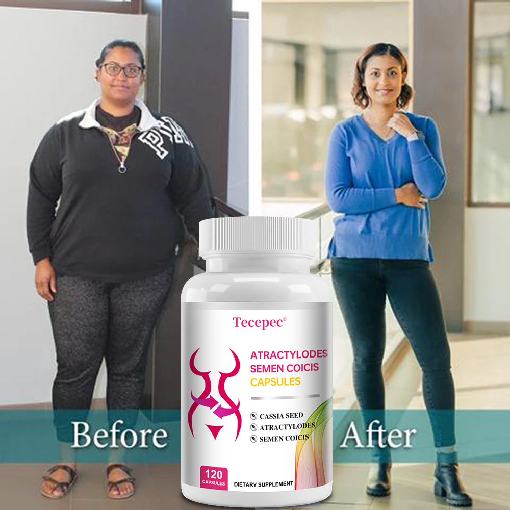 Tecepec® Atractylodes Semen Coicis Natural Weight Loss & Slimming Capsules | Advanced Body Shaping & Metabolism Support Formula