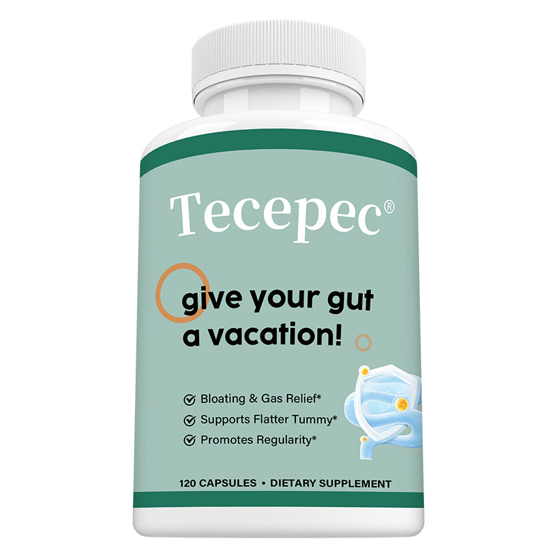 Tecepec® Advanced Gut Cleanse & Digestive Support Formula | Bloating Relief & Flatter Tummy Support