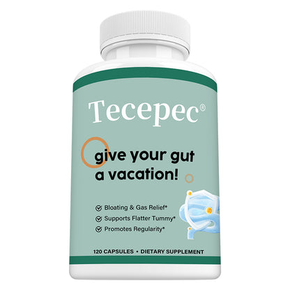 Tecepec® Advanced Gut Cleanse & Digestive Support Formula | Bloating Relief & Flatter Tummy Support