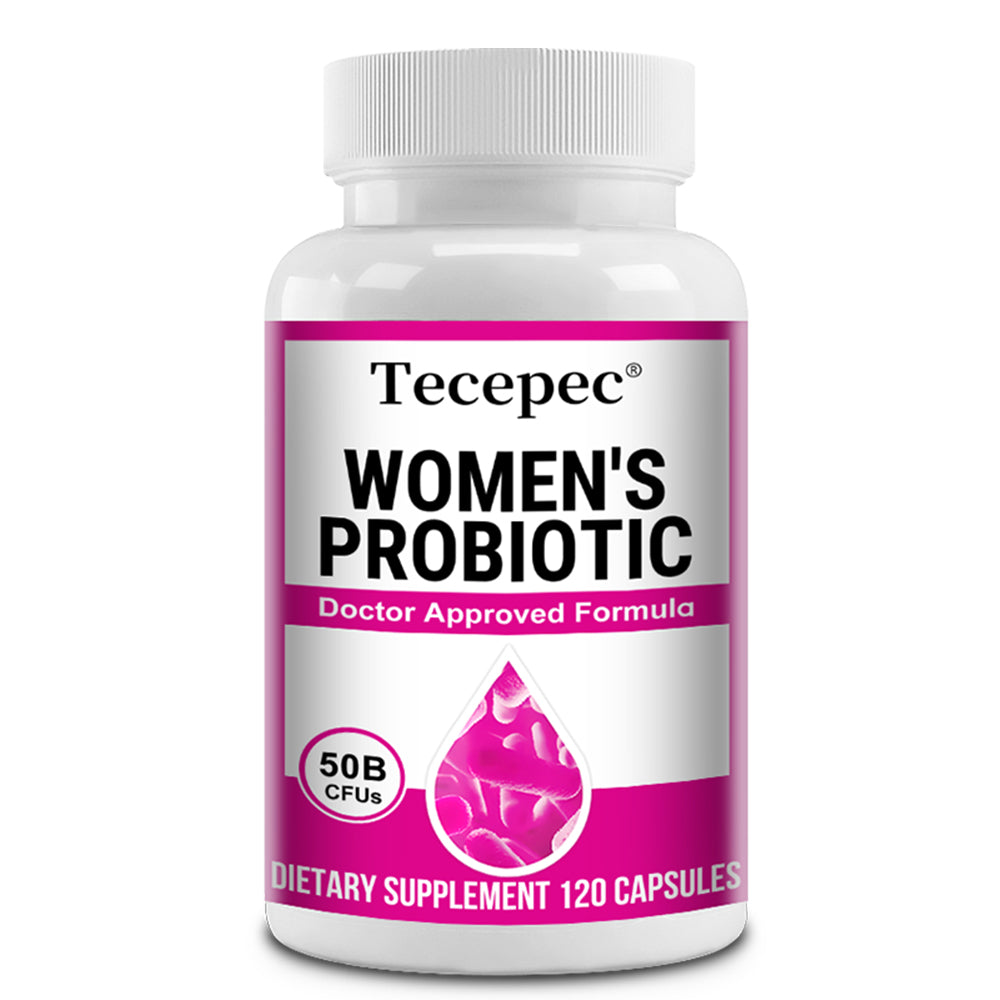 Tecepec® Women’s Probiotic | 50B CFUs, Doctor Approved Formula with Organic Prebiotics & Cranberry Extract for Vaginal & Urinary Health