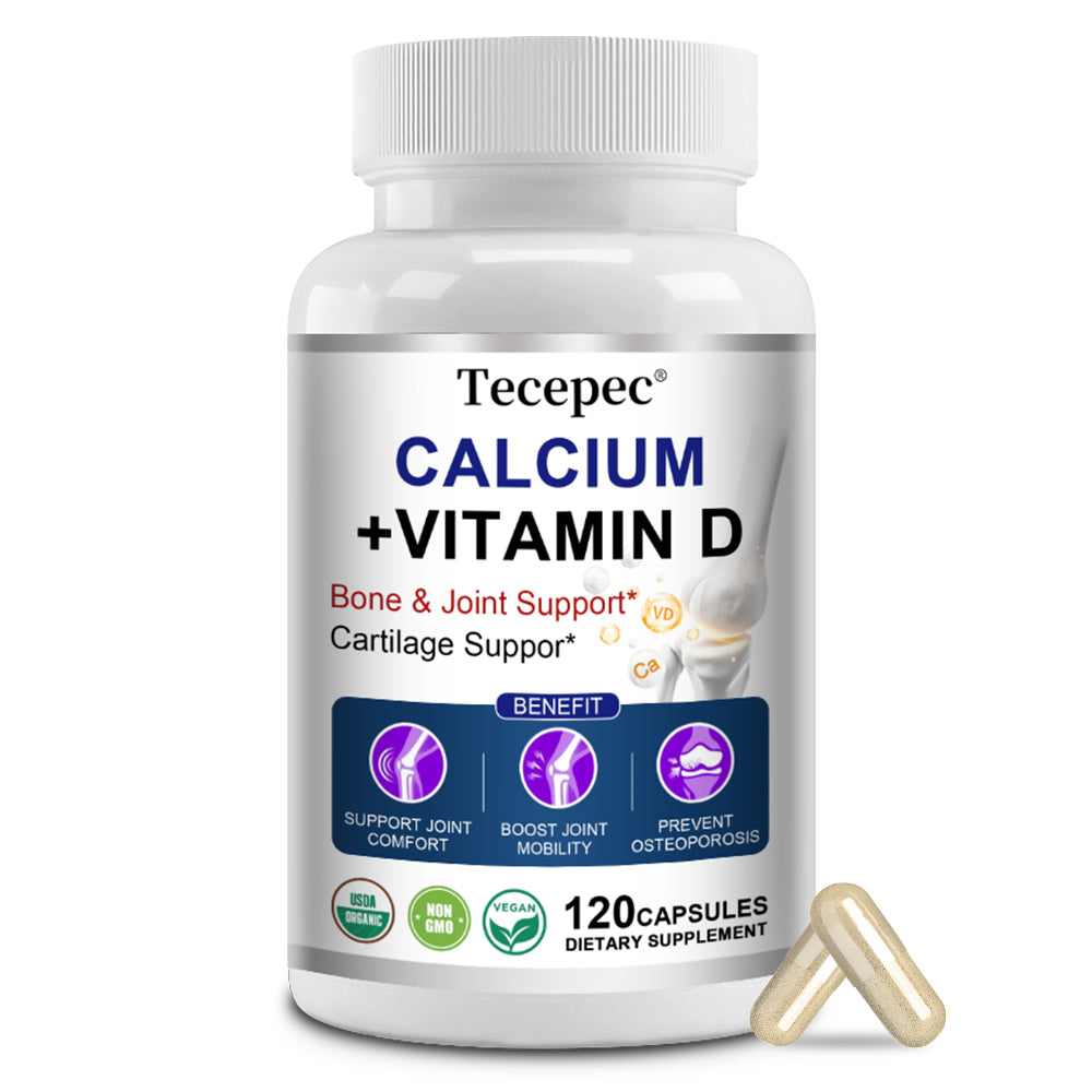 Tecepec® Calcium & Vitamin D3 Premium Growth Enhancer for Kids and Adults | Bone & Joint Support Supplement