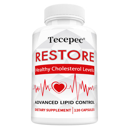 Tecepec® RESTORE Advanced Lipid Control Capsules | Healthy Cholesterol Support, Heart Health & Blood Circulation