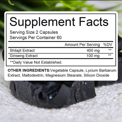 Tecepec® Extra Potent Himalayan Shilajit Complex | 100% Natural Dietary Supplement for Energy, Stamina & Immune Support