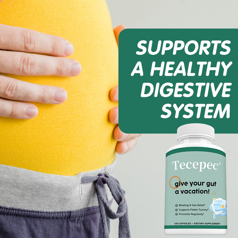 Tecepec® Advanced Gut Cleanse & Digestive Support Formula | Bloating Relief & Flatter Tummy Support