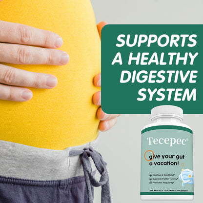 Tecepec® Advanced Gut Cleanse & Digestive Support Formula | Bloating Relief & Flatter Tummy Support