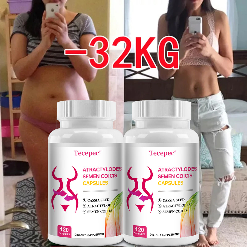 Tecepec® Atractylodes Semen Coicis Natural Weight Loss & Slimming Capsules | Advanced Body Shaping & Metabolism Support Formula