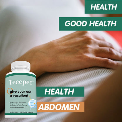 Tecepec® Advanced Gut Cleanse & Digestive Support Formula | Bloating Relief & Flatter Tummy Support