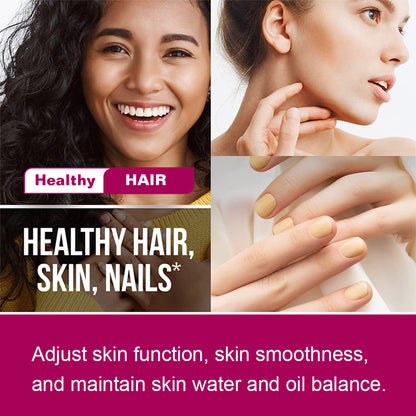 Tecepec® Advanced Hair, Skin & Nails Volumizing Vitamins with Biotin, Collagen & HSN-Growth Complex