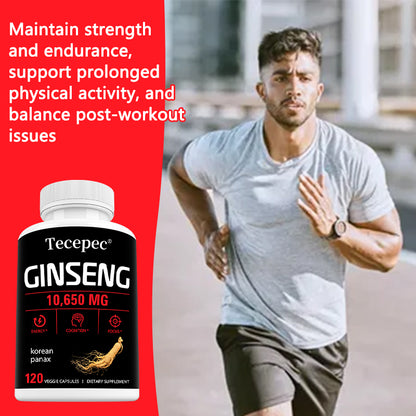 Tecepec® Korean Red Panax Ginseng Complex | High-Potency Energy, Cognitive Function & Mental Focus Support