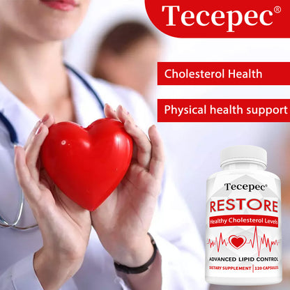 Tecepec® RESTORE Advanced Lipid Control Capsules | Healthy Cholesterol Support, Heart Health & Blood Circulation