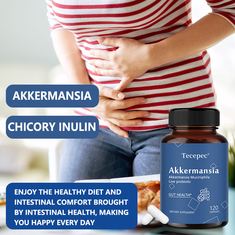 Tecepec® Akkermansia Muciniphila Live Probiotic | Gut Health, Digestive Support & Intestinal Flora Balance