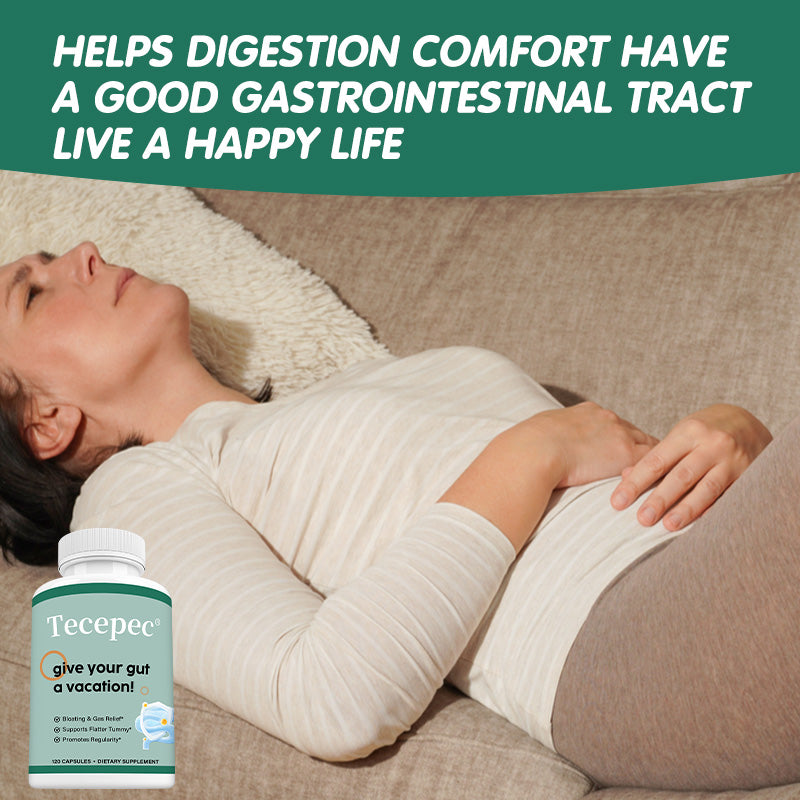 Tecepec® Advanced Gut Cleanse & Digestive Support Formula | Bloating Relief & Flatter Tummy Support