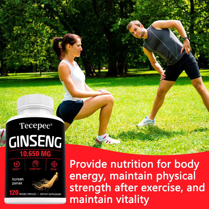 Tecepec® Korean Red Panax Ginseng Complex | High-Potency Energy, Cognitive Function & Mental Focus Support