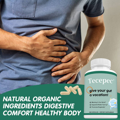 Tecepec® Advanced Gut Cleanse & Digestive Support Formula | Bloating Relief & Flatter Tummy Support