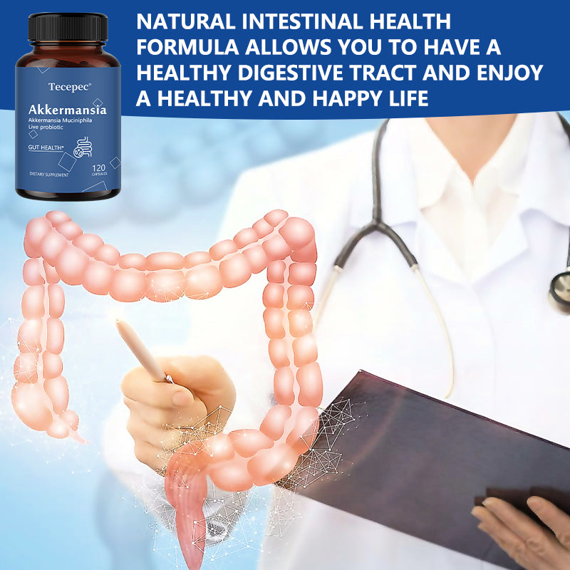 Tecepec® Akkermansia Muciniphila Live Probiotic | Gut Health, Digestive Support & Intestinal Flora Balance