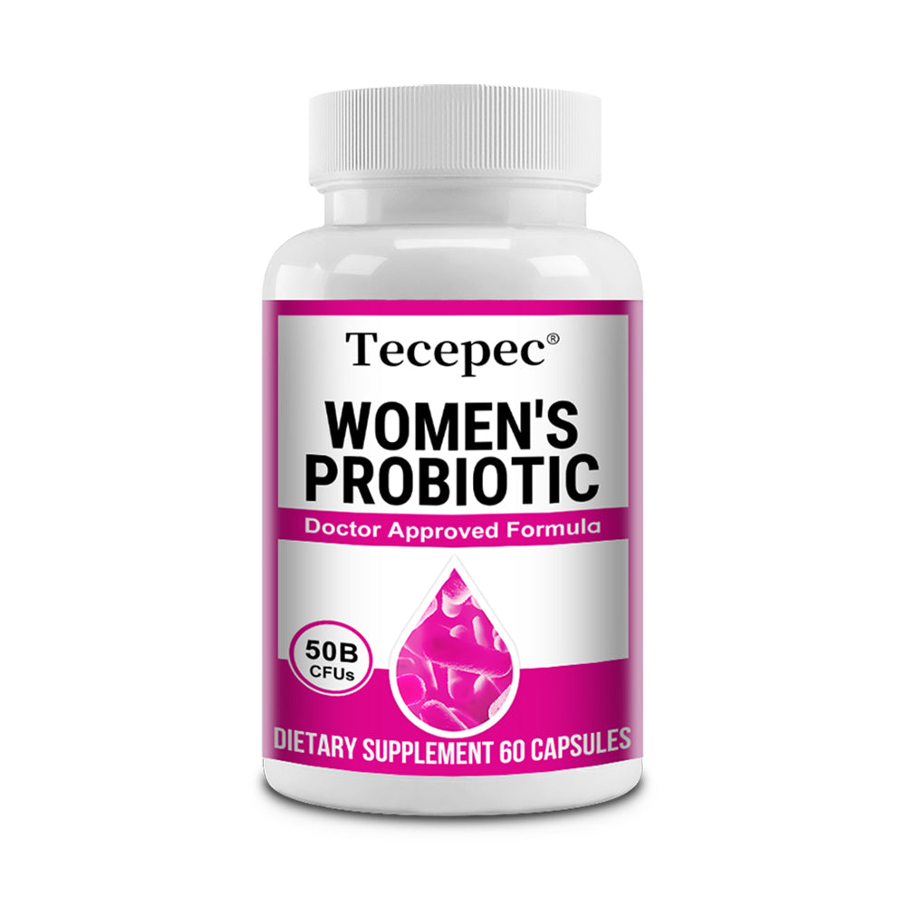 Tecepec® Women’s Probiotic | 50B CFUs, Doctor Approved Formula with Organic Prebiotics & Cranberry Extract for Vaginal & Urinary Health