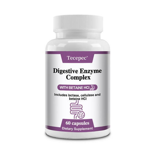 Tecepec® Advanced Digestive Enzyme Complex with Betaine HCl | Gut Health & Nutrient Absorption Supplement