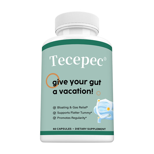 Tecepec® Advanced Gut Cleanse & Digestive Support Formula | Bloating Relief & Flatter Tummy Support