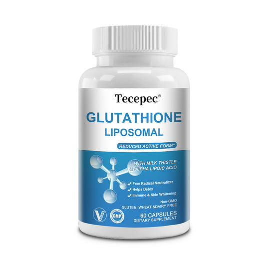 Tecepec® Liposomal Glutathione Capsules | Advanced Skin Whitening, Anti-Aging & Cellular Detox Support