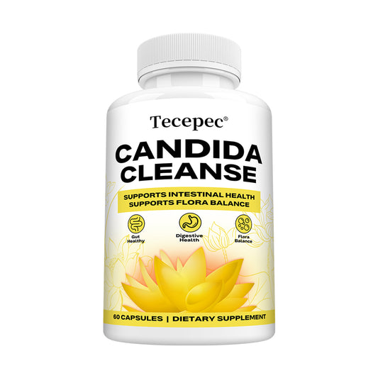 Tecepec® Advanced Candida Cleanse & Gut Health Support Supplement | Multi-Pathway Digestive & Intestinal Flora Balance Formula