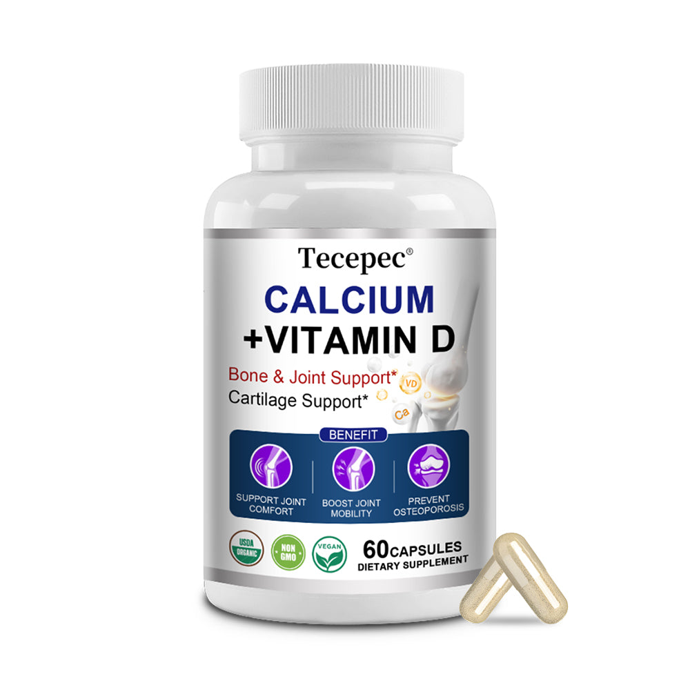 Tecepec® Calcium & Vitamin D3 Premium Growth Enhancer for Kids and Adults | Bone & Joint Support Supplement