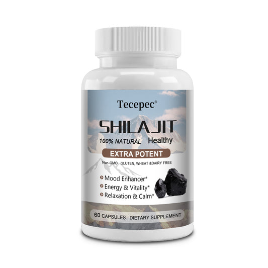 Tecepec® Extra Potent Himalayan Shilajit Complex | 100% Natural Dietary Supplement for Energy, Stamina & Immune Support