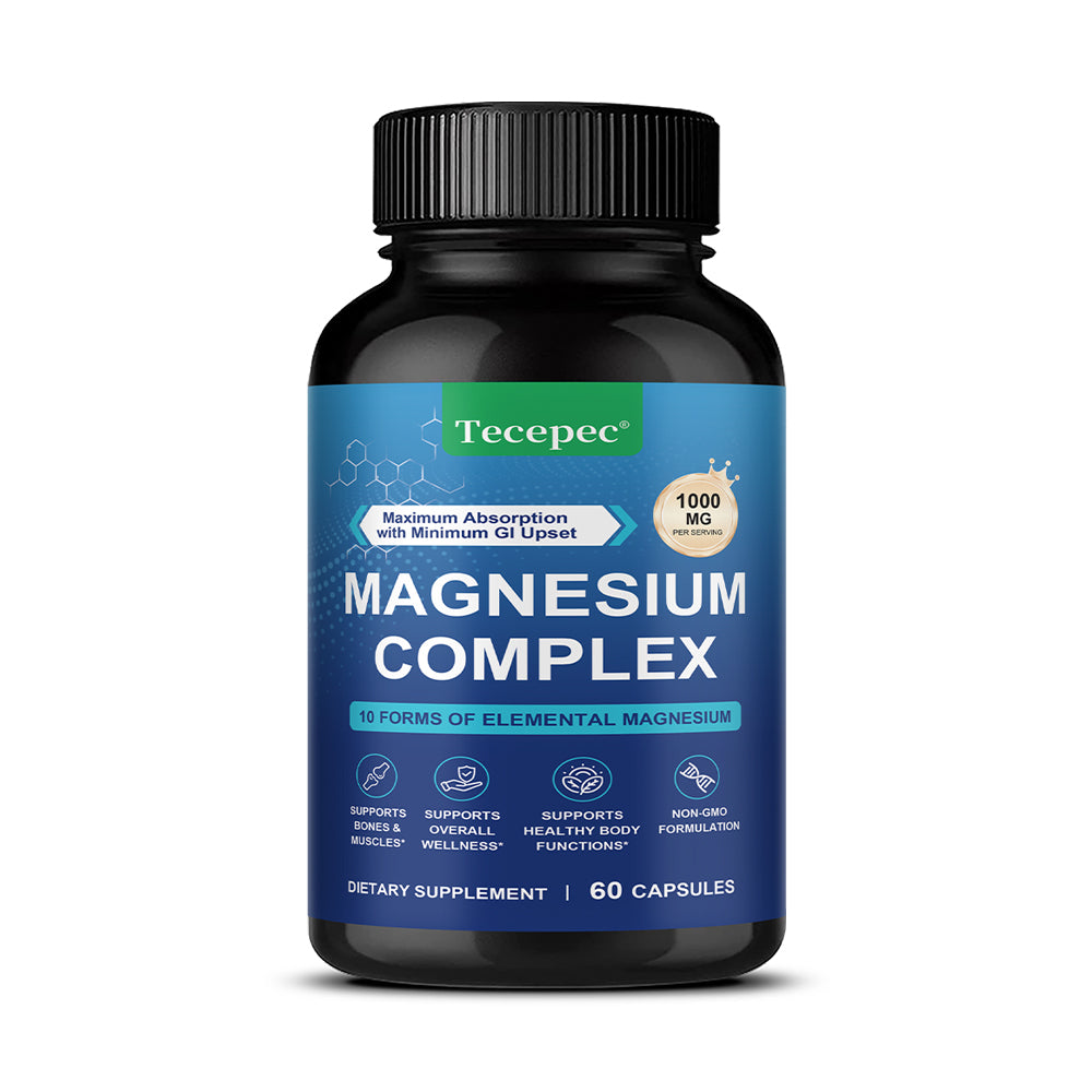 Tecepec® Magnesium Complex 10-in-1 Advanced Formula | Bone, Muscle & Overall Wellness Support