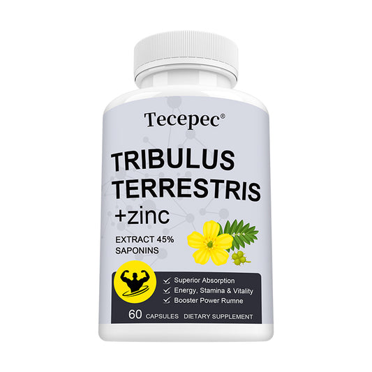Tecepec® Tribulus Terrestris + Zinc Complex | Advanced Muscle Endurance, Energy, Stamina & Vitality Support