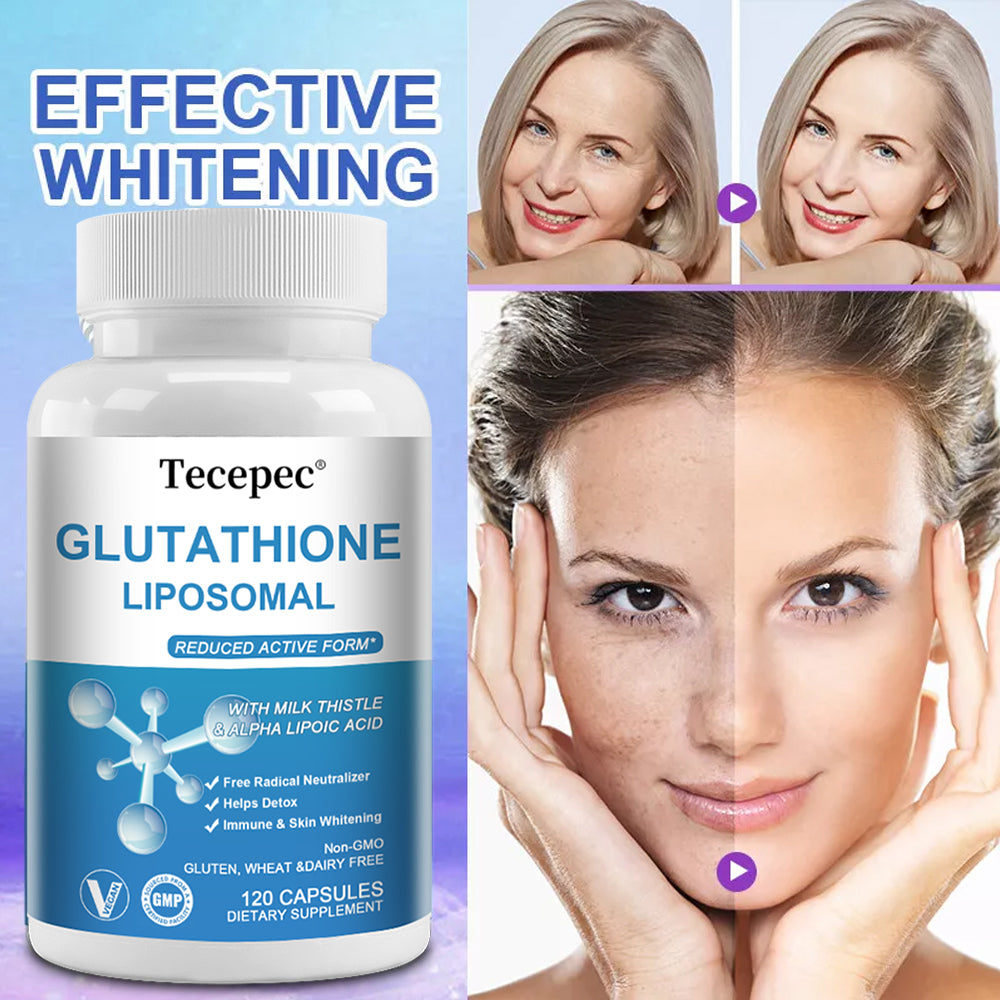 Tecepec® Liposomal Glutathione Capsules | Advanced Skin Whitening, Anti-Aging & Cellular Detox Support