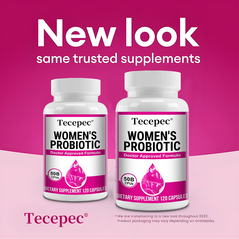 Tecepec® Women’s Probiotic | 50B CFUs, Doctor Approved Formula with Organic Prebiotics & Cranberry Extract for Vaginal & Urinary Health