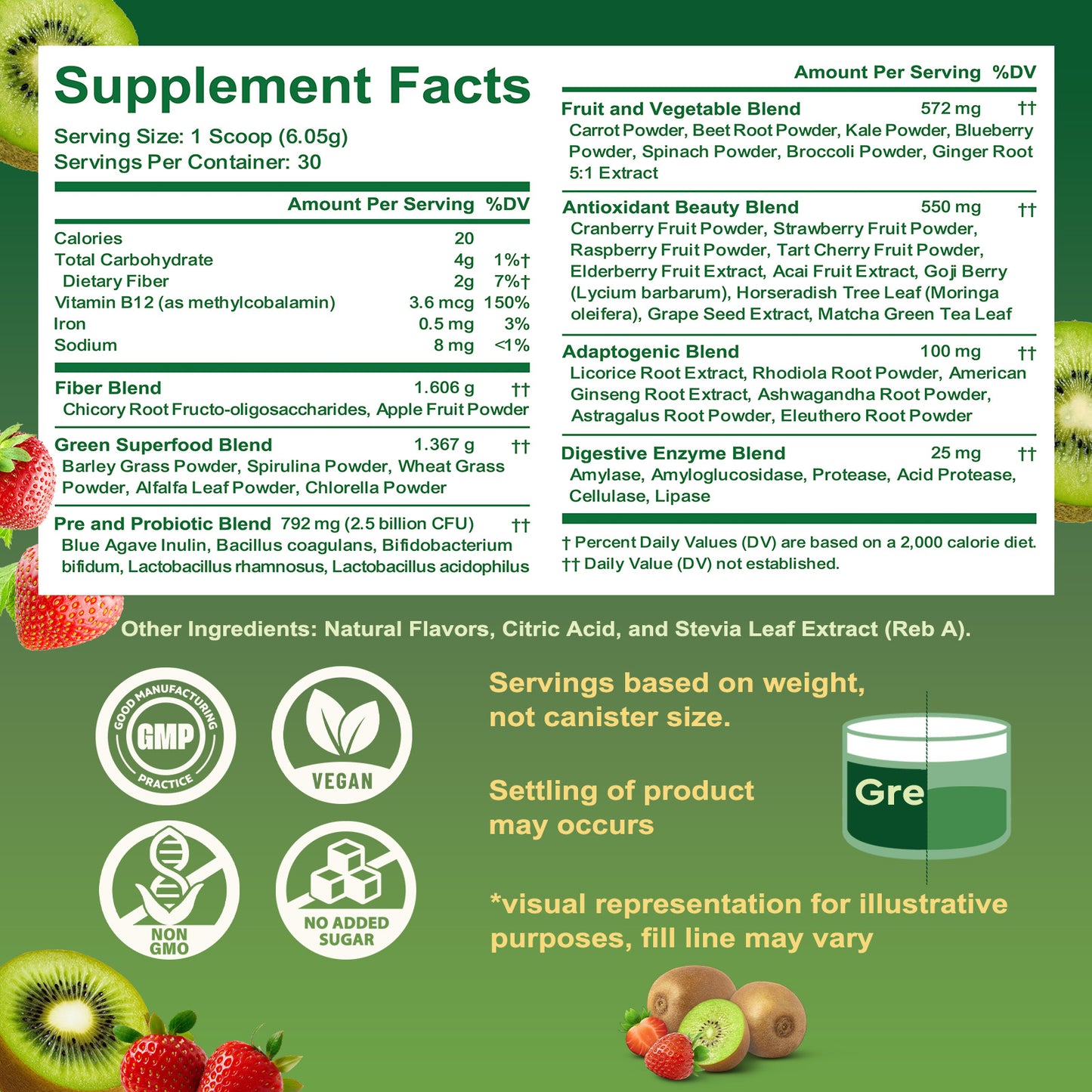 Daily Greens with Probiotics & Adaptogens