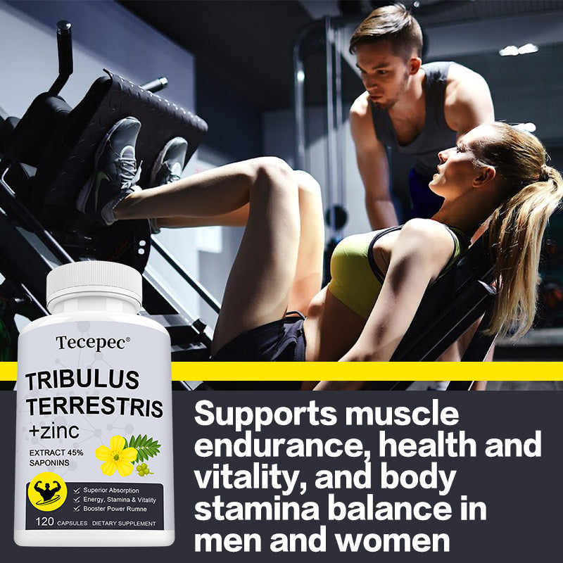 Tecepec® Tribulus Terrestris + Zinc Complex | Advanced Muscle Endurance, Energy, Stamina & Vitality Support