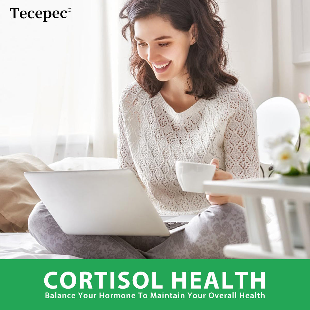 Tecepec® 10-in-1 Cortisol Supplement | Stress Relief, Adrenal & Hormone Balance Support
