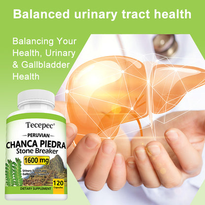 Tecepec® Peruvian Chanca Piedra Stone Breaker Capsules for Urinary Tract & Gallbladder Health
