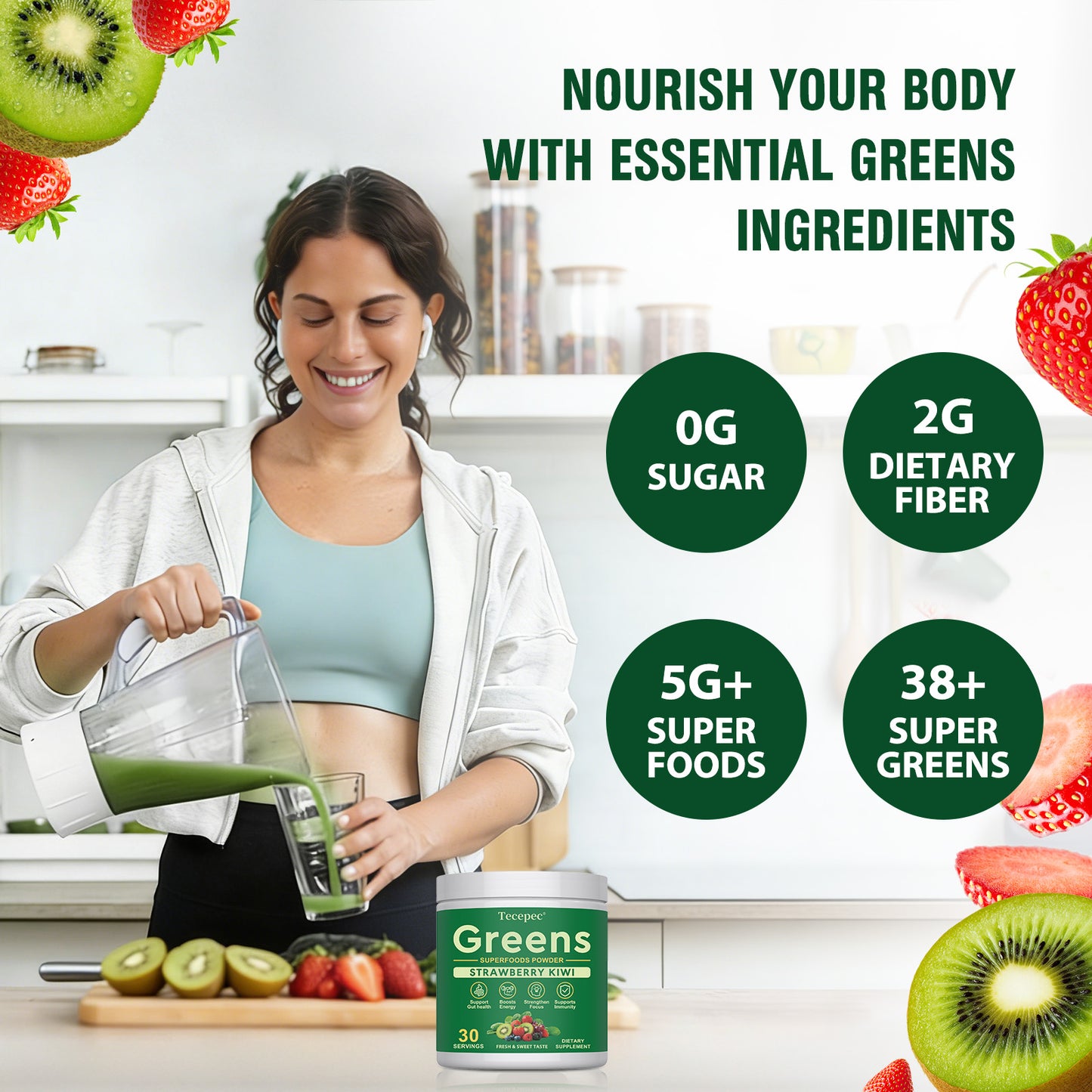 Daily Greens with Probiotics & Adaptogens