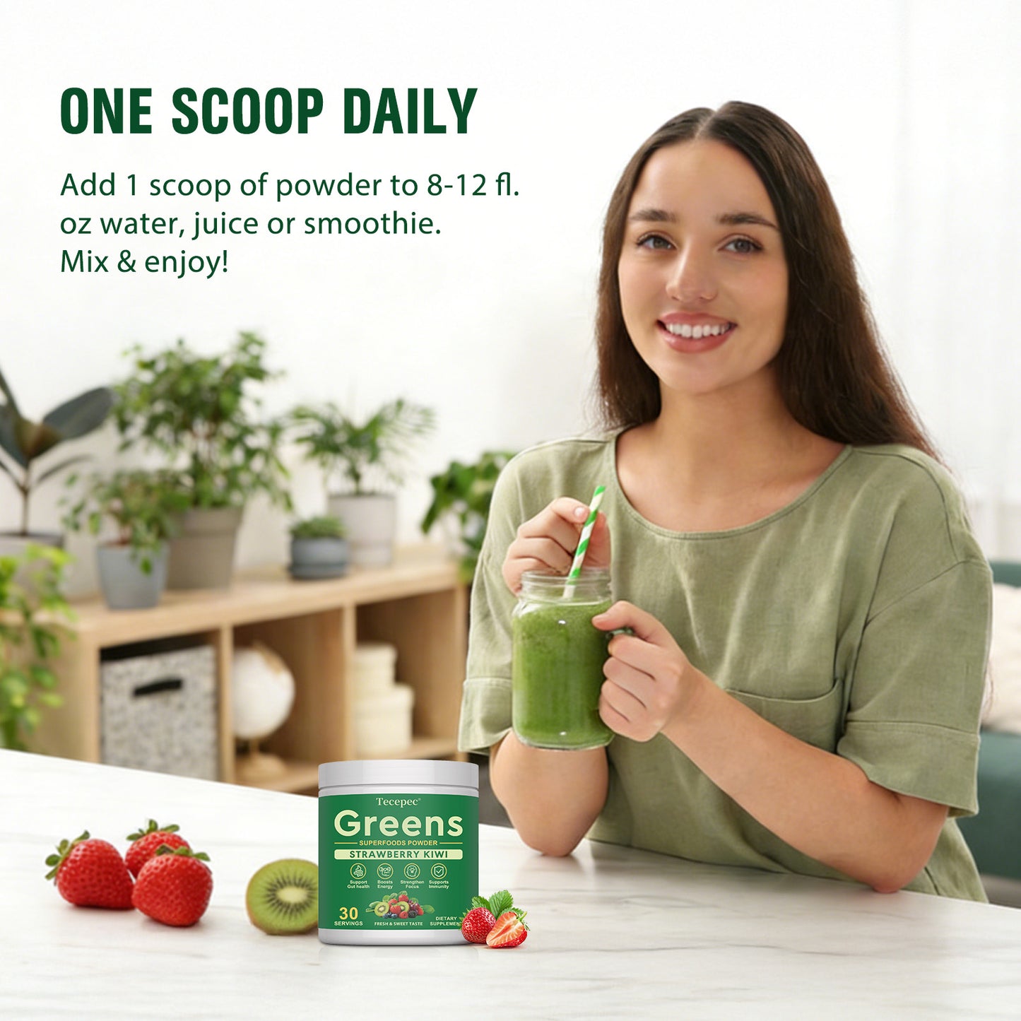 Daily Greens with Probiotics & Adaptogens