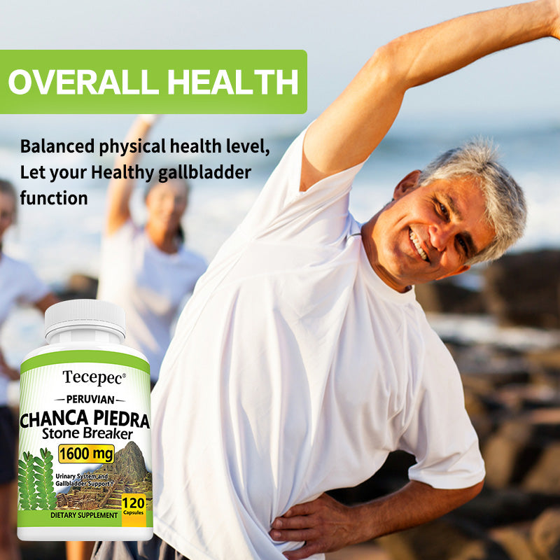 Tecepec® Peruvian Chanca Piedra Stone Breaker Capsules for Urinary Tract & Gallbladder Health