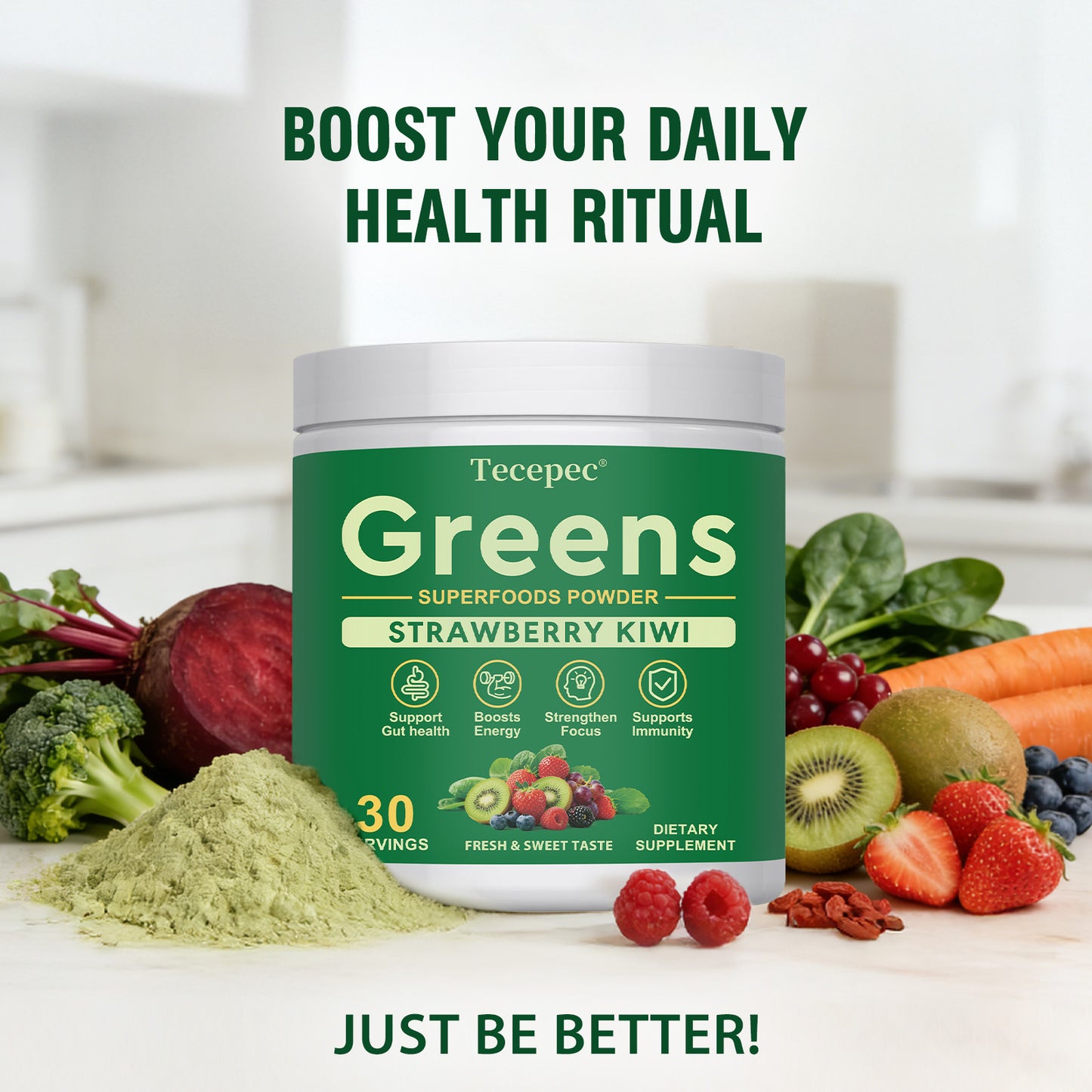 Daily Greens with Probiotics & Adaptogens