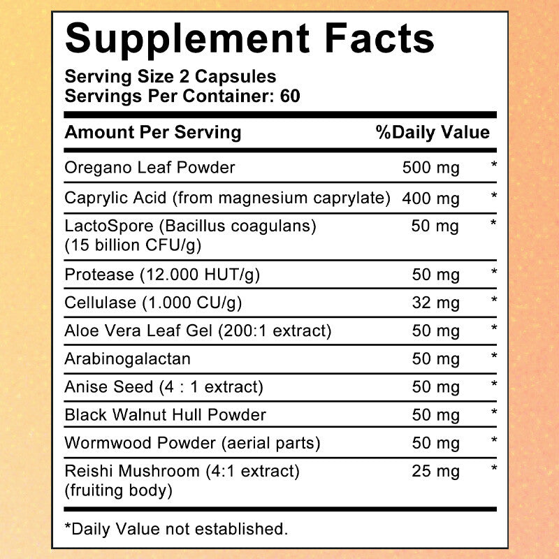 Tecepec® Advanced Candida Cleanse & Gut Health Support Supplement | Multi-Pathway Digestive & Intestinal Flora Balance Formula