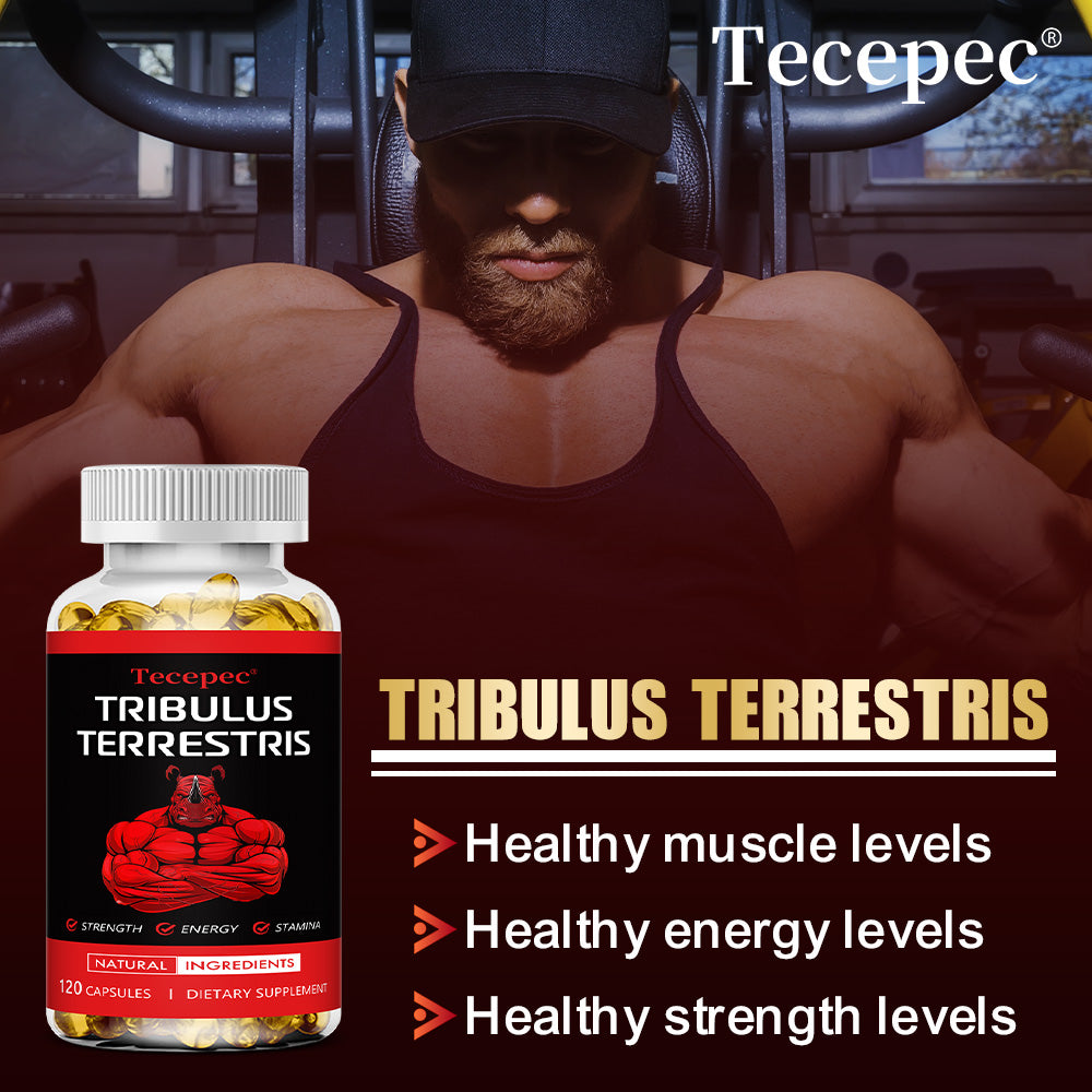 Tecepec® Tribulus Terrestris 6-in-1 Advanced Formula | Natural Muscle, Energy & Stamina Support